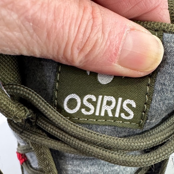 Osiris Kids High-Top Sneakers - Olive and Red - Picture 8 of 10